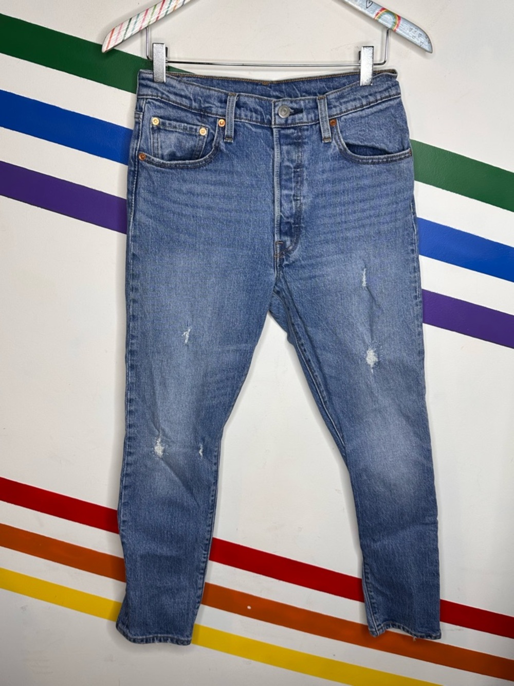 Levi’s 501 skinny button fly jeans size 28
